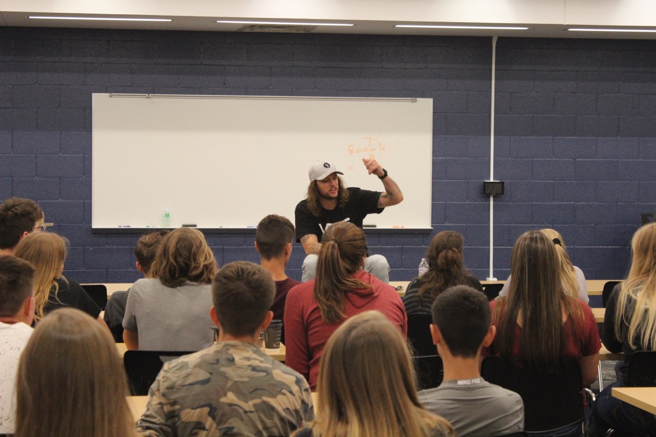 Mike Smith inspires students at Stockbridge