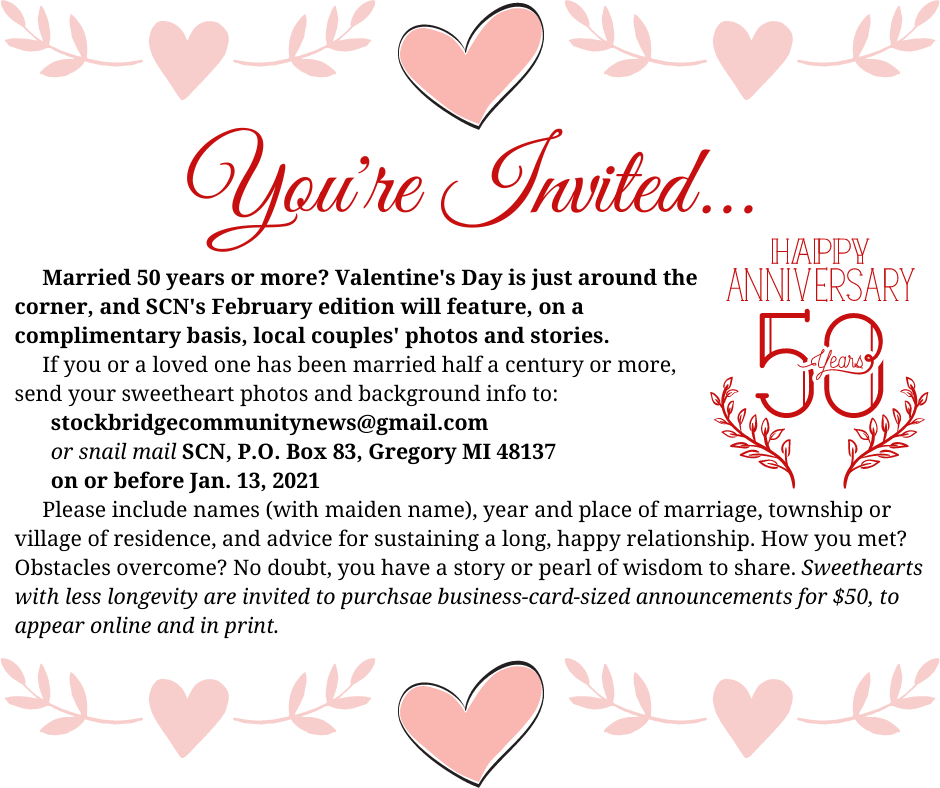 Send us your info to be featured in our Valentine’s Day couples spread!
