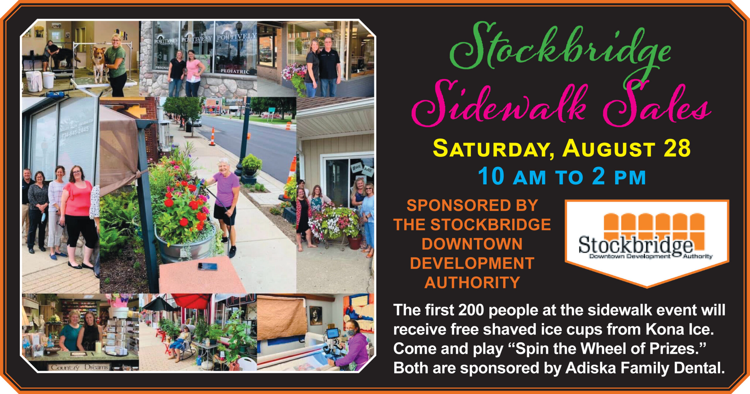 Stockbridge Sidewalk Sales: sponsored by Stockbridge DDA