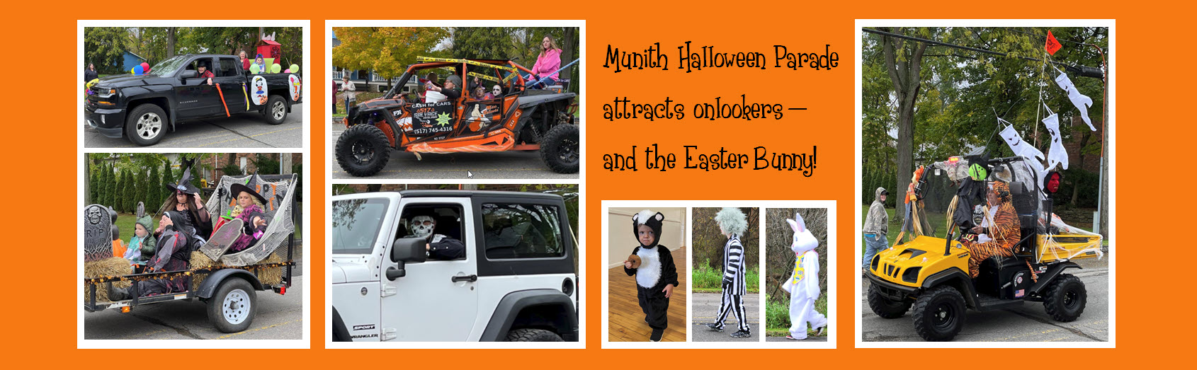 Munith Halloween Parade attracts onlookers—and the Easter Bunny!