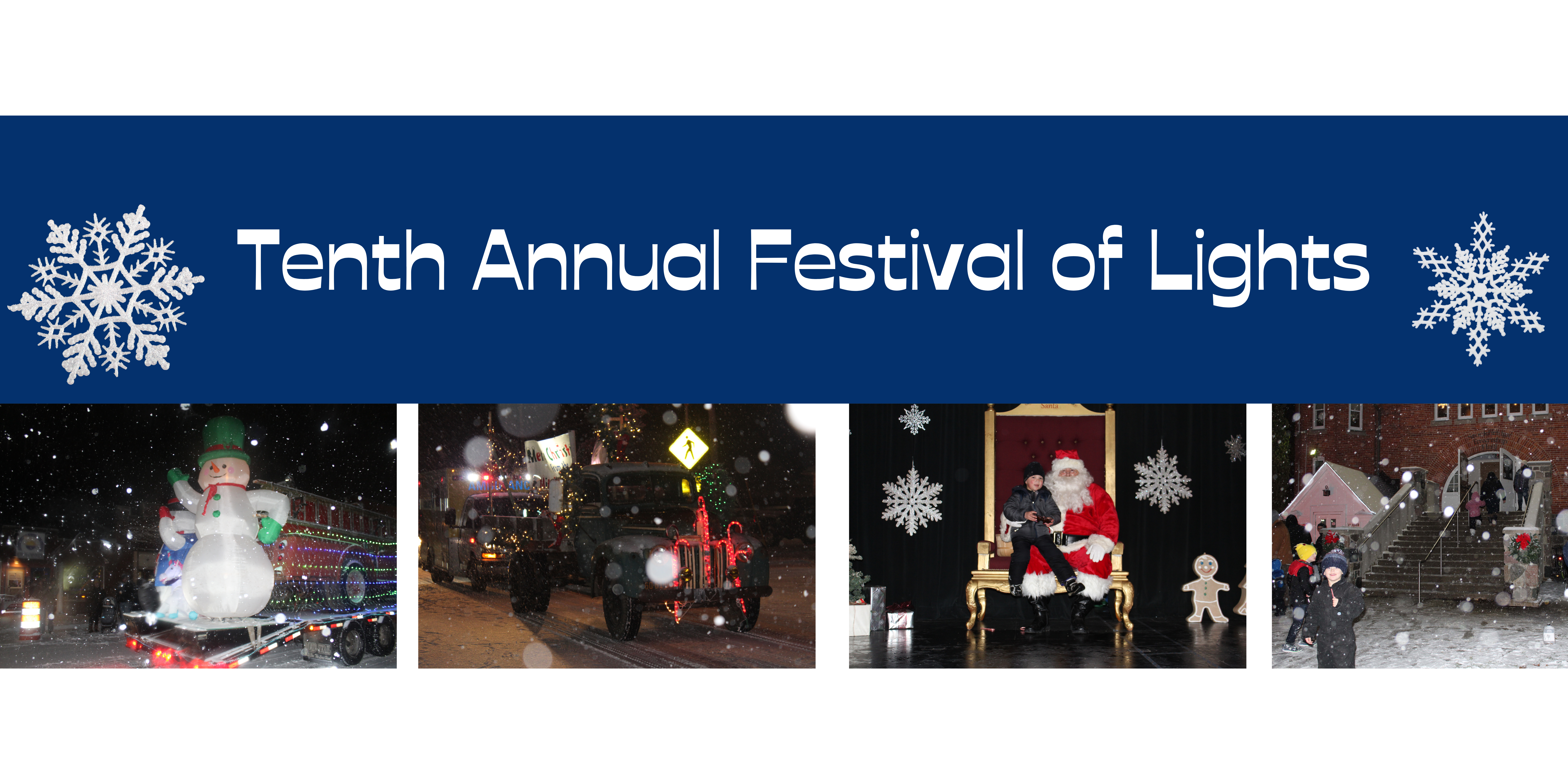 Mother Nature Creates Winter Wonderland for Tenth Annual Festival of Lights Parade