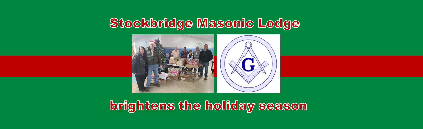 Stockbridge Masonic Lodge members brighten the holiday season