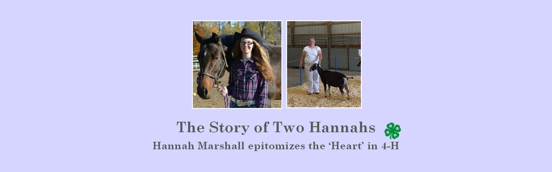Hannah Marshall epitomizes the ‘Heart’ in 4-H