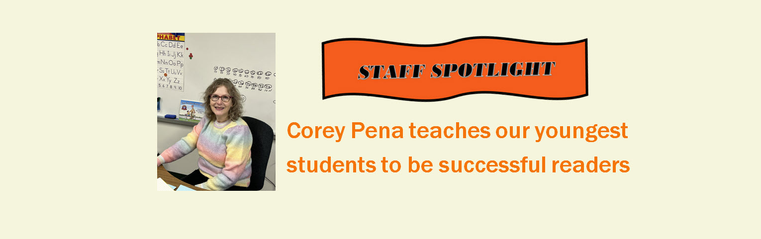 Staff Spotlight: Corey Pena teaches our youngest students to be successful readers