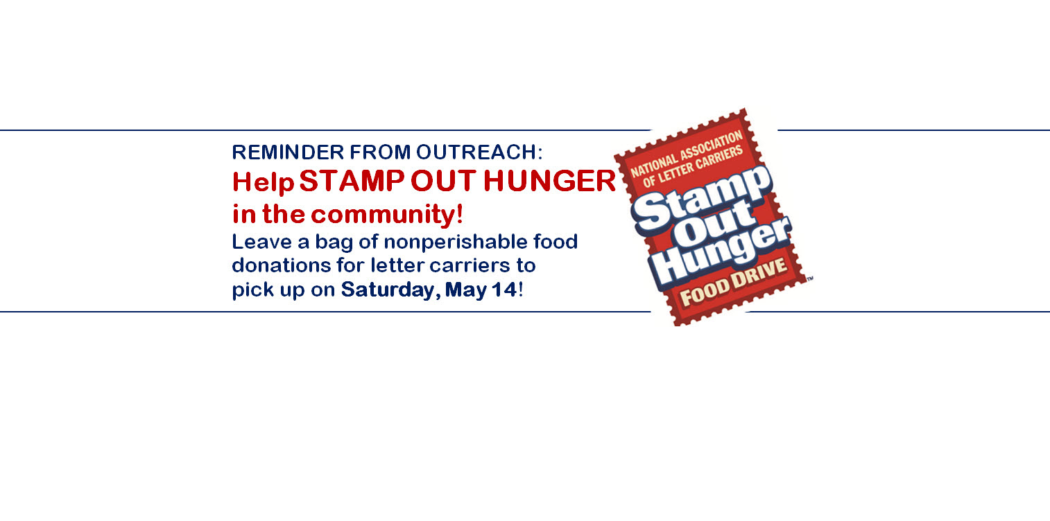 Do your part to Stamp Out Hunger