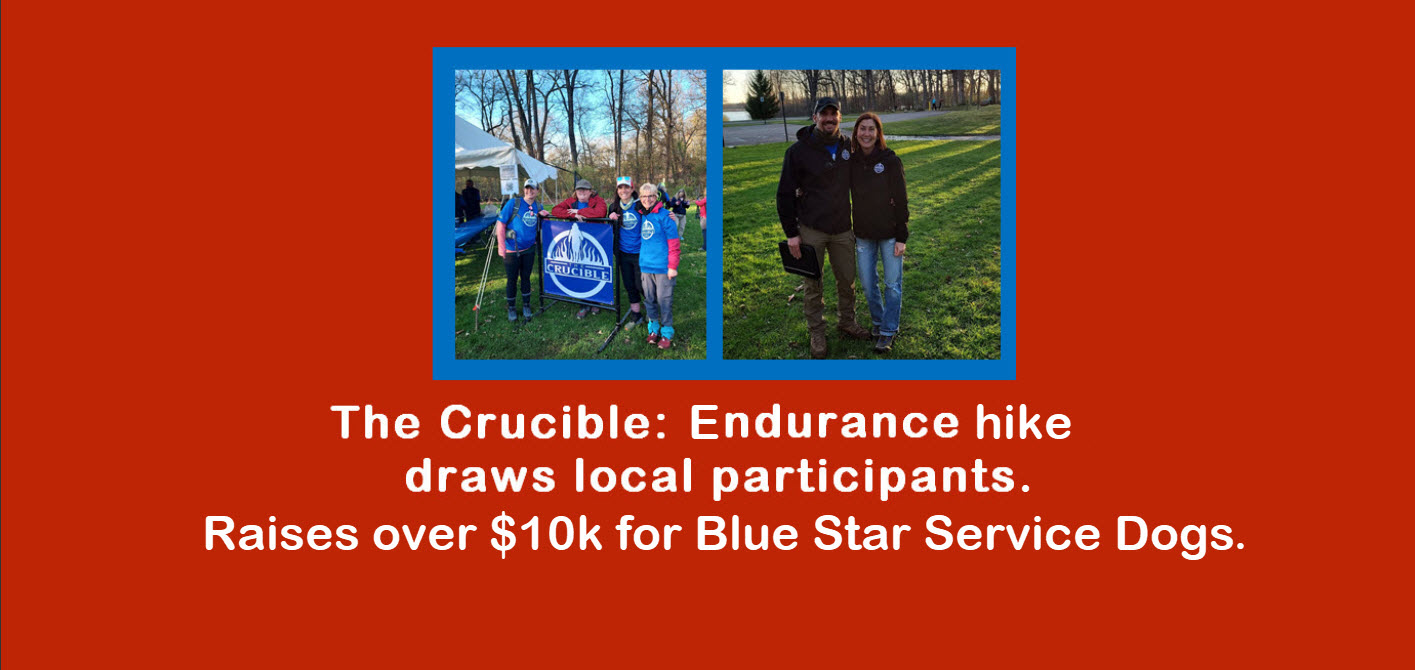 Local endurance hike, The Crucible, raises $10K for Blue Star Service Dogs