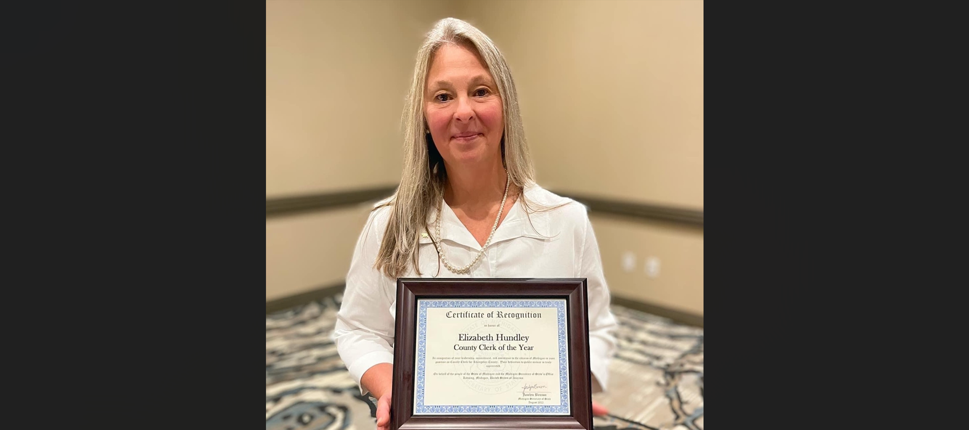 Hundley named Michigan County Clerk of the Year