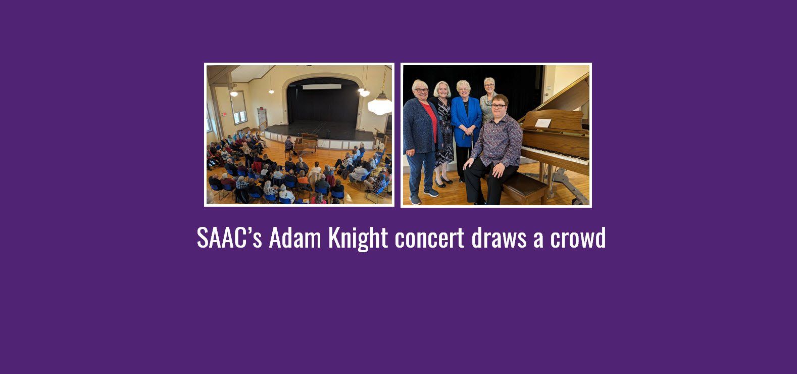 SAAC’s Adam Knight concert draws a crowd