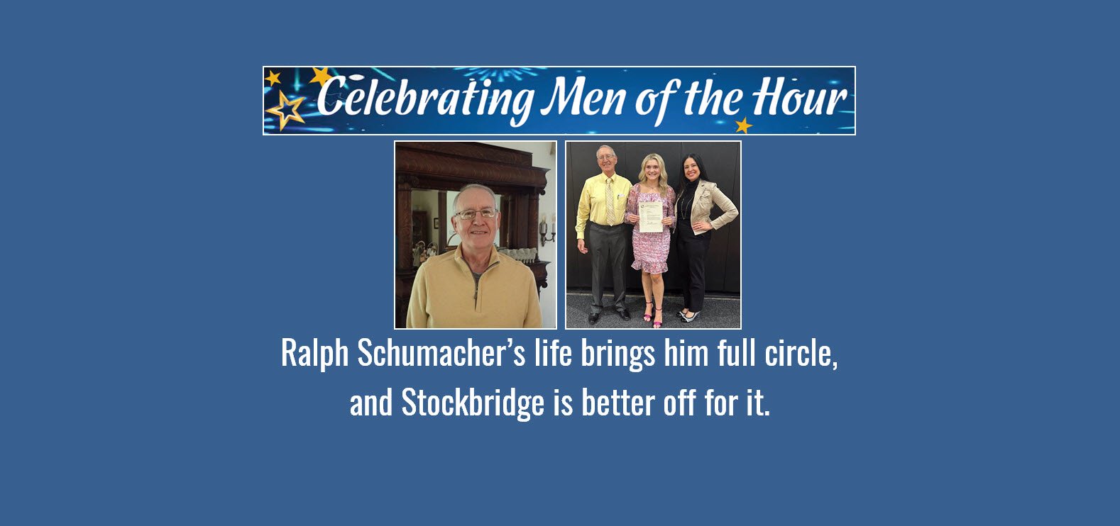 Ralph Schumacher’s life brings him full circle, and Stockbridge is better off for it
