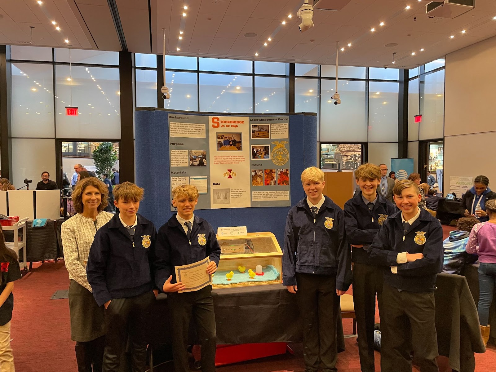 Stockbridge FFA Students chosen to present at student technology showcase at state Capitol