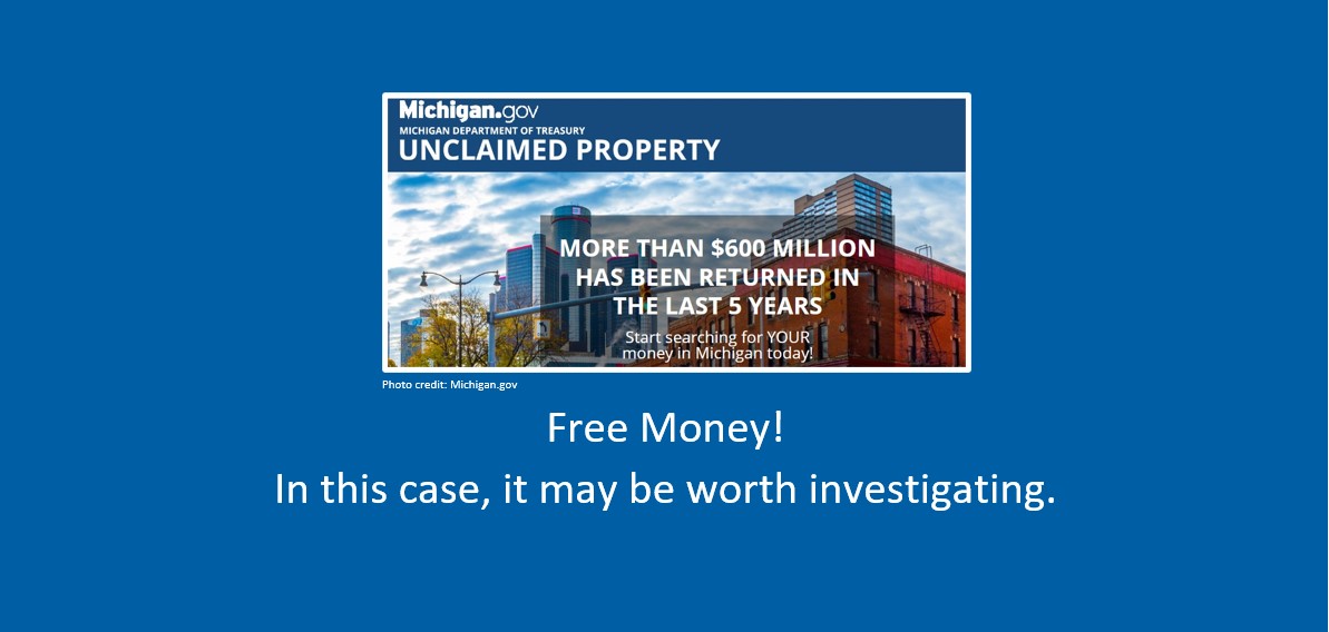 Free Money! In this case, it may be worth investigating.