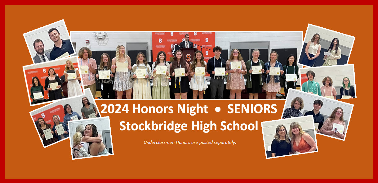 2024 Senior Honors Night at Stockbridge Jr/Sr High School