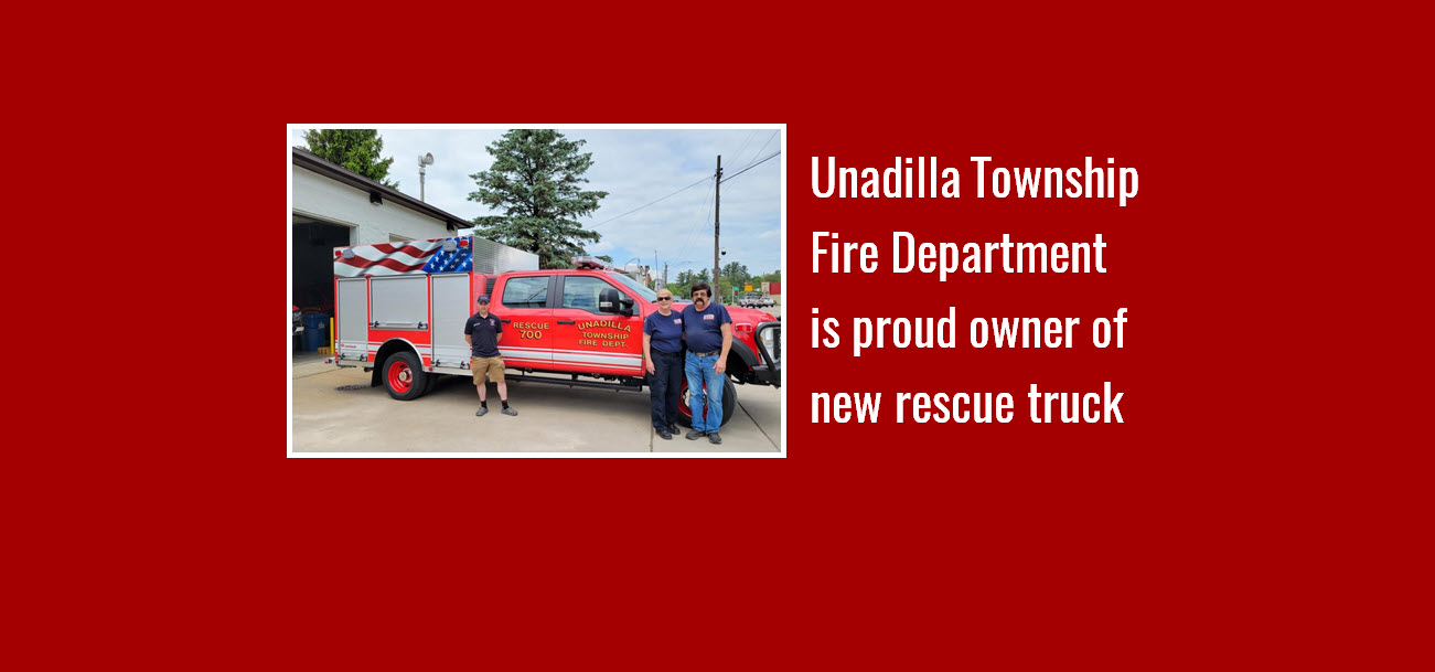 Unadilla Township Fire Department is proud owner of new rescue truck