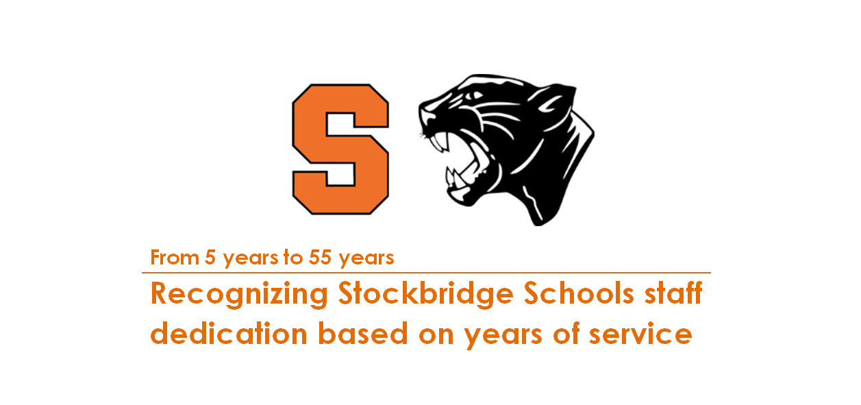 Recognizing Stockbridge Schools staff dedication based on years of service