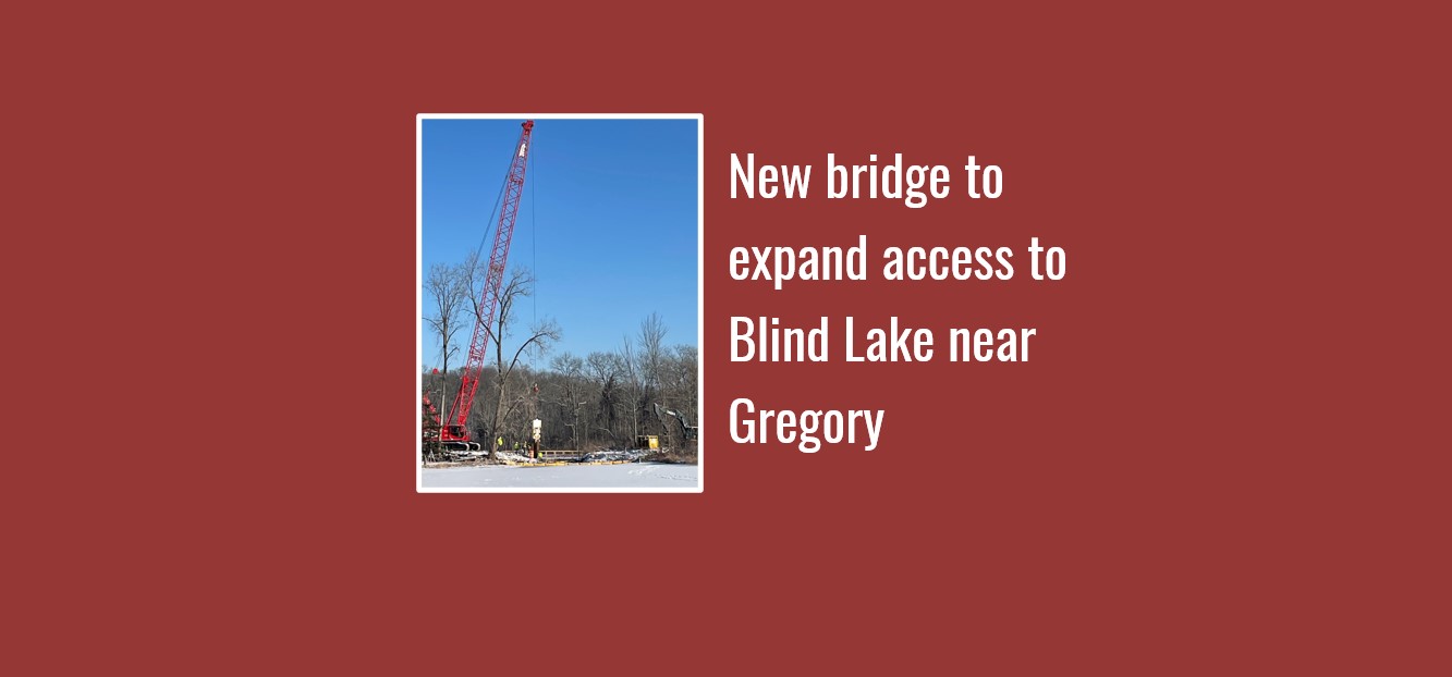 New bridge to expand access to Blind Lake near Gregory