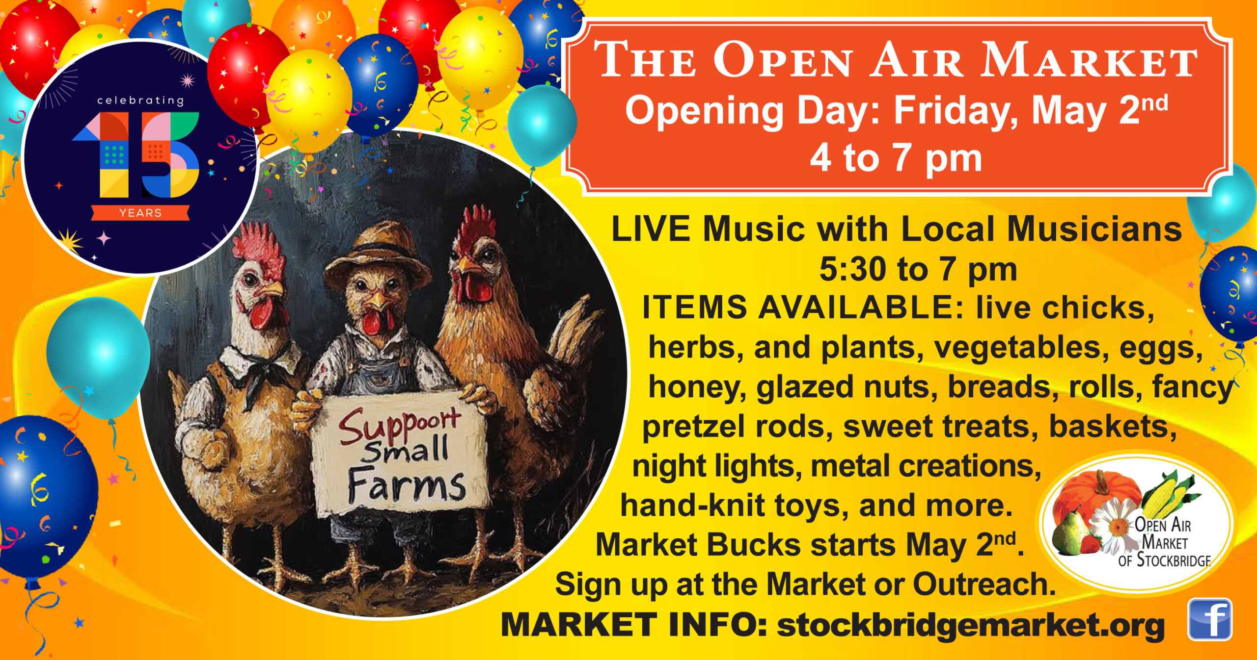 The Open Air Market of Stockbridge begins its 15th season on May 2nd