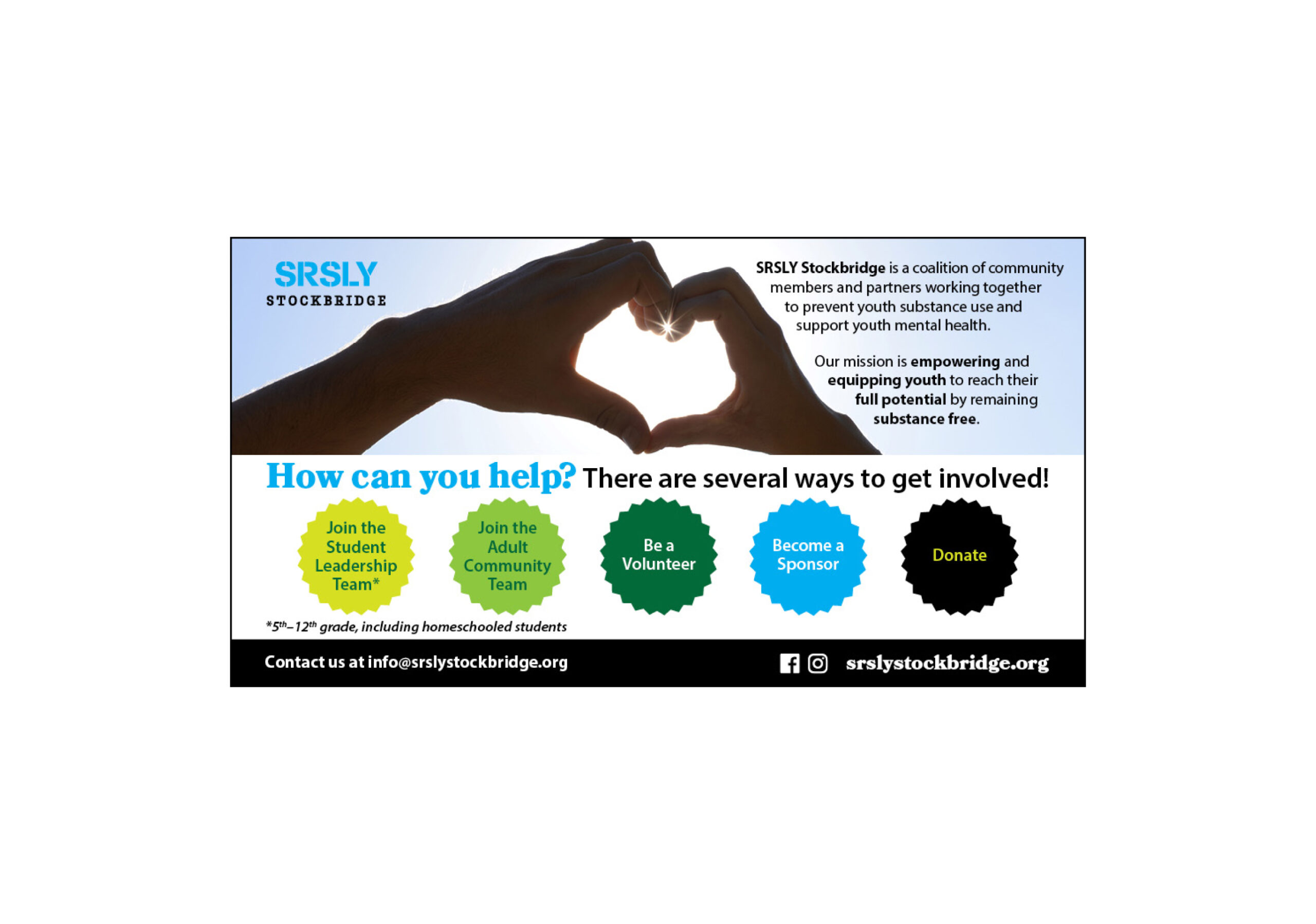 Get involved with SRSLY