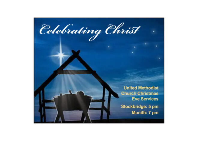 Stockbridge and Munith United Methodist Churches hold Christmas Eve services