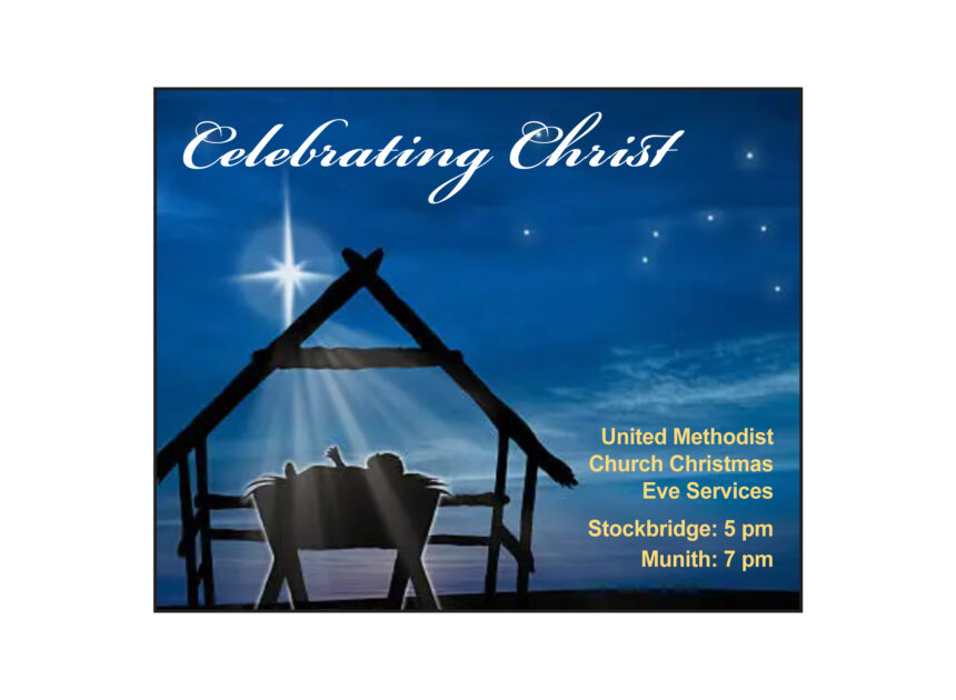 Stockbridge and Munith United Methodist Churches hold Christmas Eve services