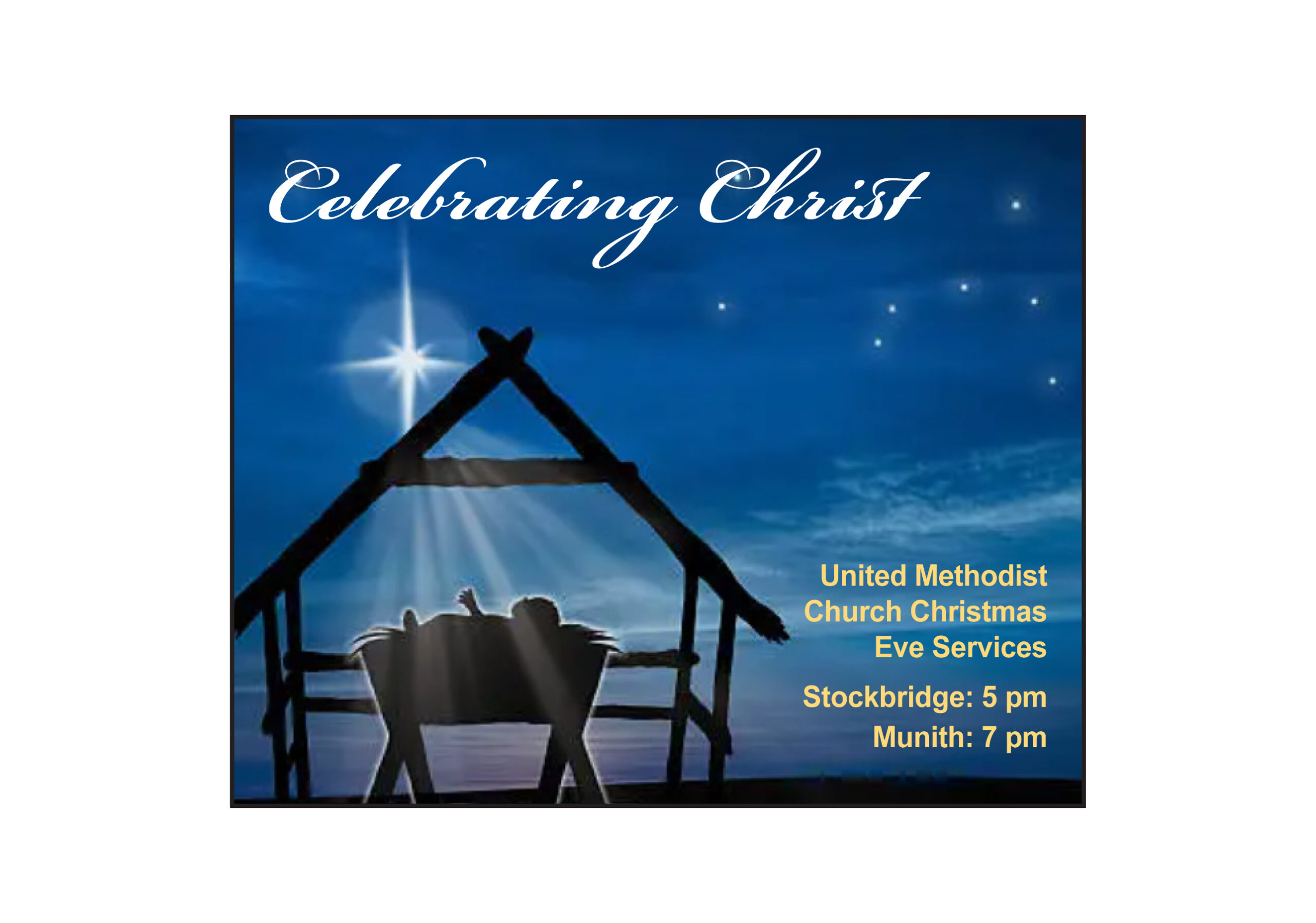 Stockbridge and Munith United Methodist Churches hold Christmas Eve services