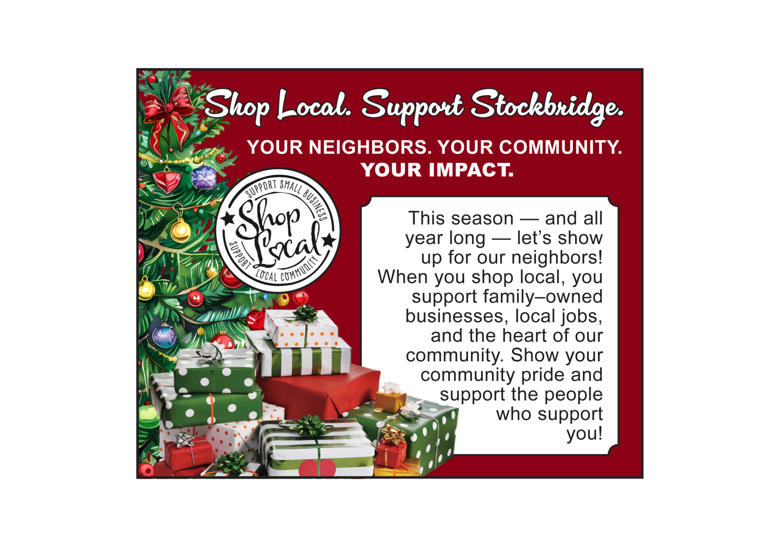Shop Local. Support Stockbridge.