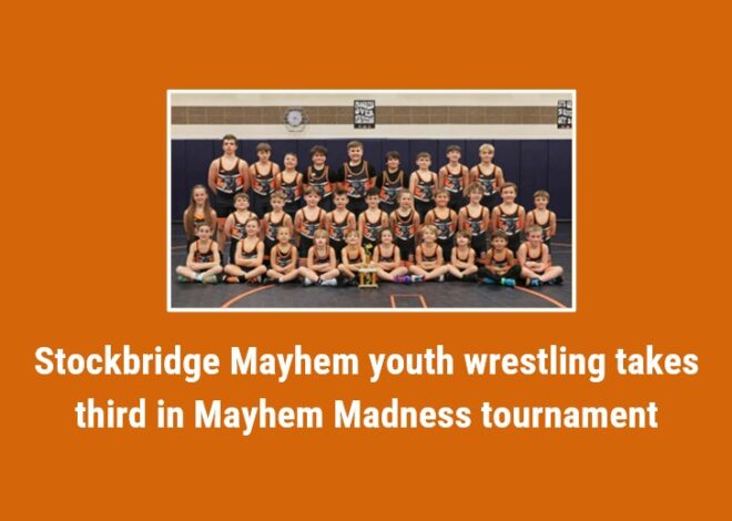 Stockbridge Mayhem youth wrestling takes third in Mayhem Madness Tournament