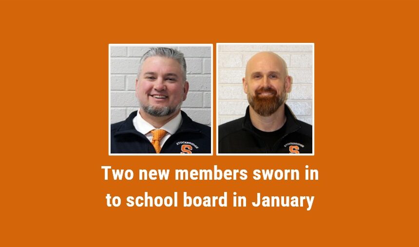 Two new members sworn in to school board in January