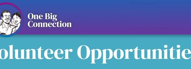 One Big Connection Volunteer Portal now live