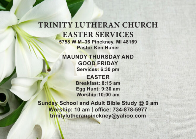 Trinity Lutheran Church hosts Easter Services