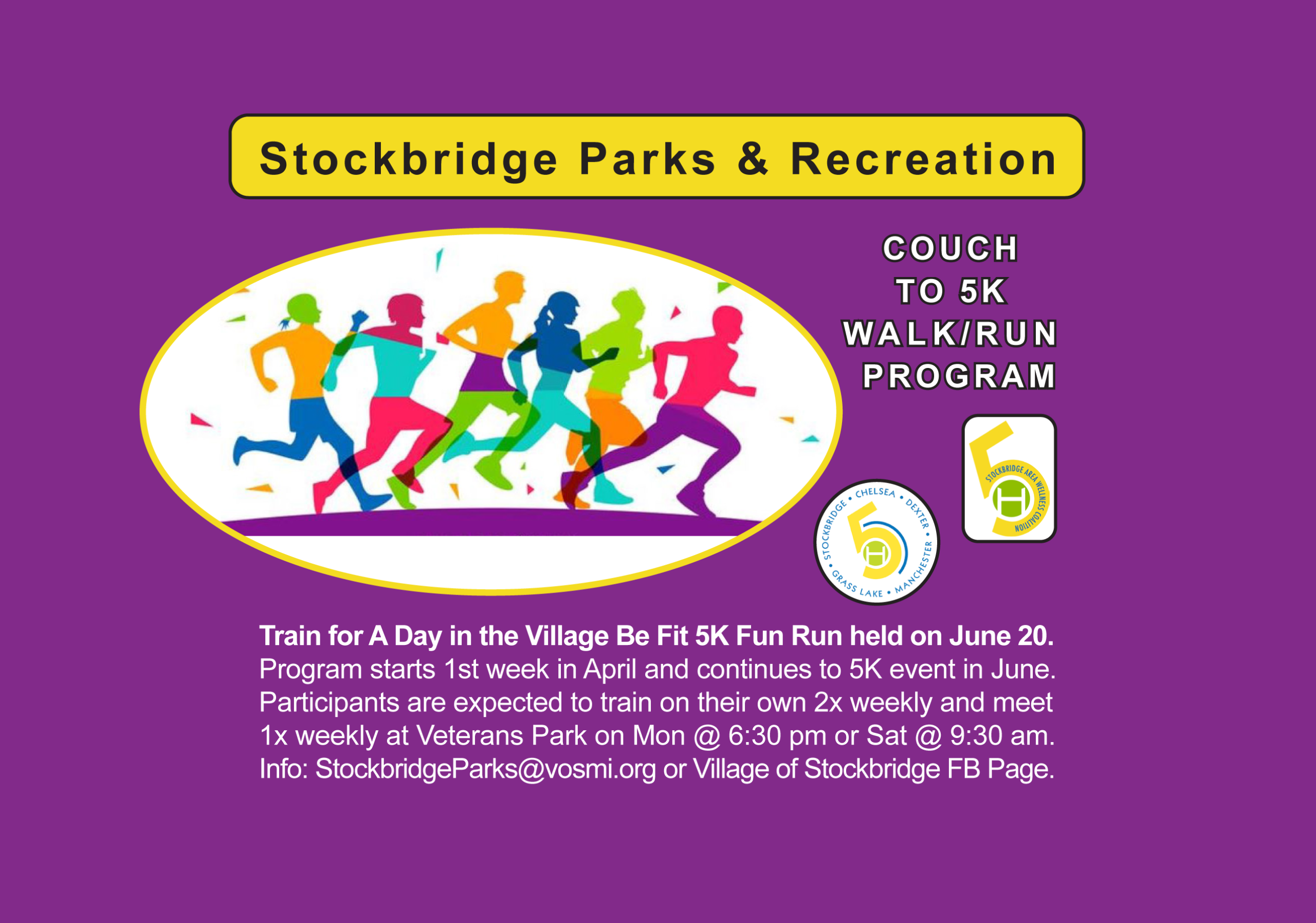 Train for A Day in the Village Be Fit 5K Fun Run