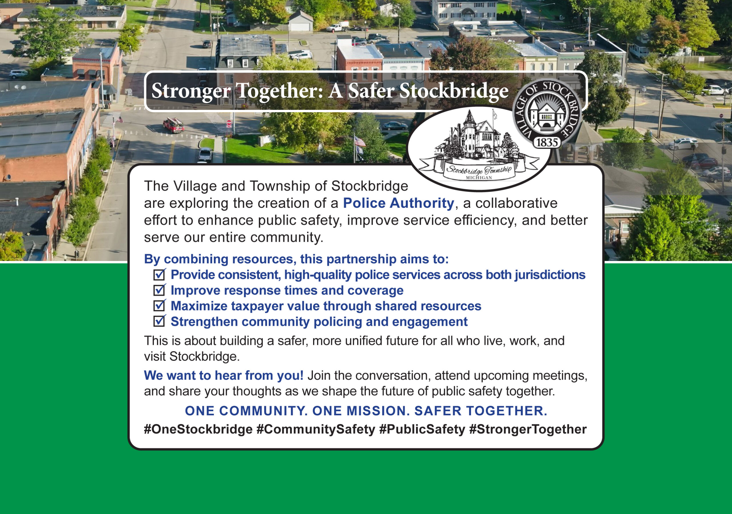 Stronger Together: A Safer Stockbridge