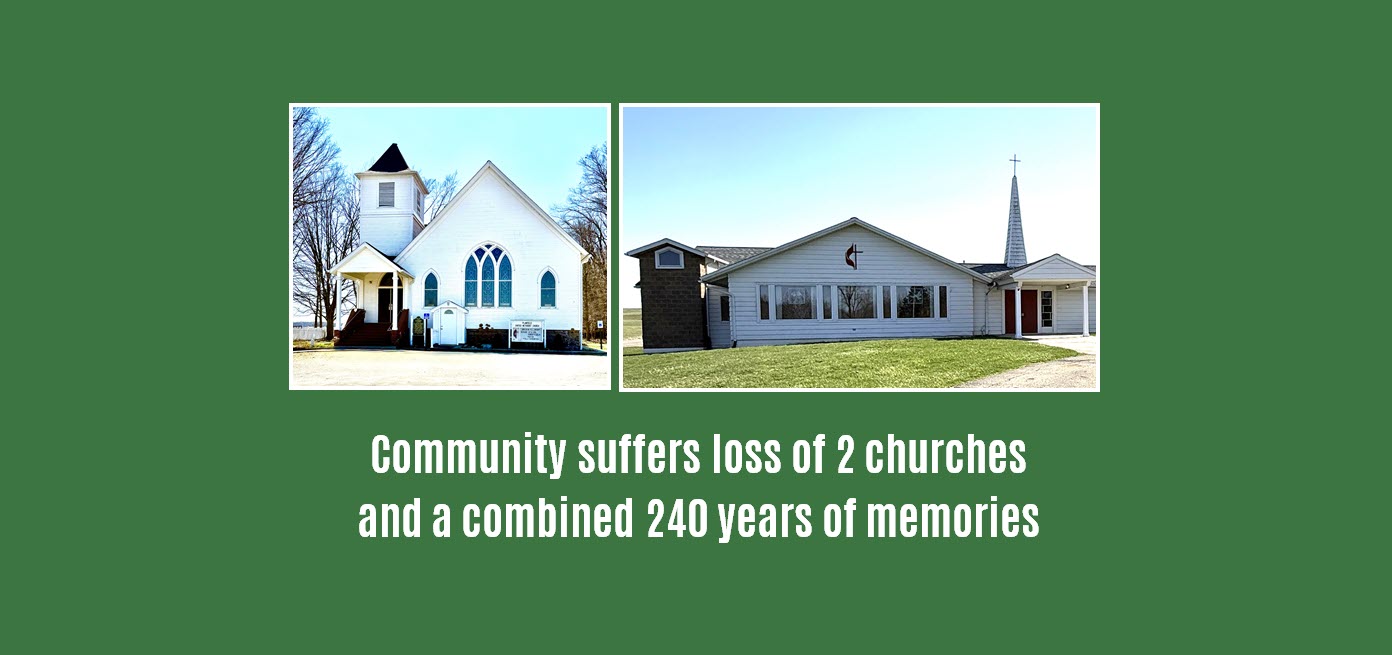 Community suffers loss of 2 churches and a combined 240 years of memories