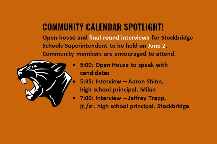 Open house and final round interviews for SCS Superintendent to be held on June 2