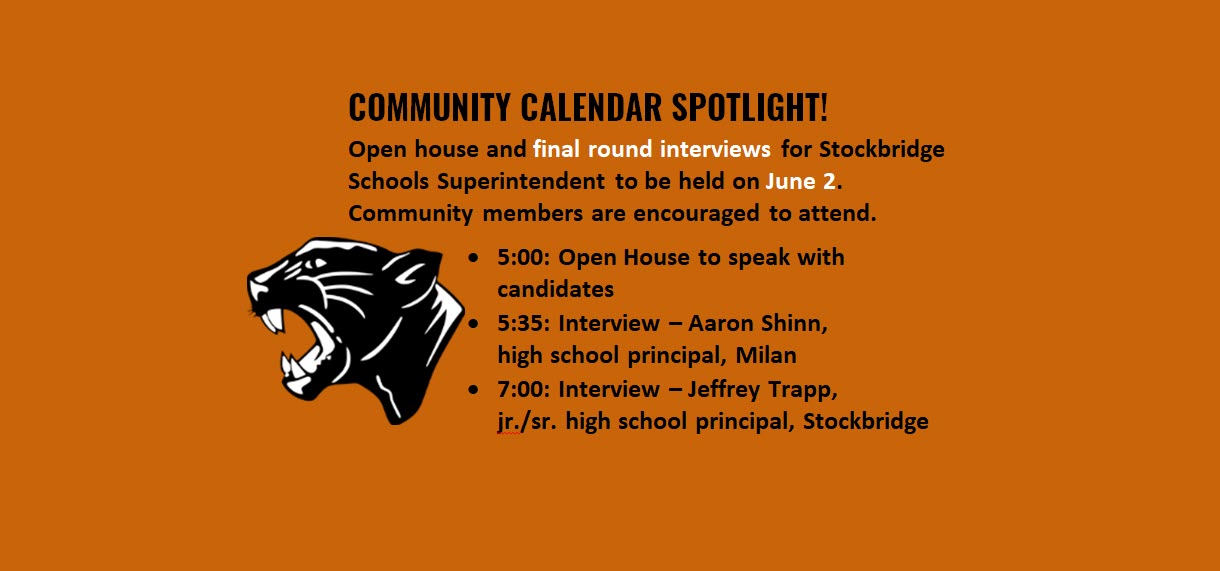 Open house and final round interviews for SCS Superintendent to be held on June 2
