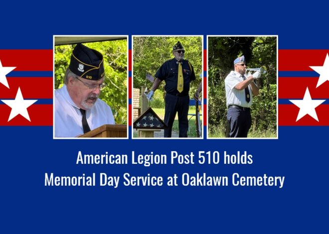 American Legion Post 510 holds Memorial Day Service at Oaklawn Cemetery 
