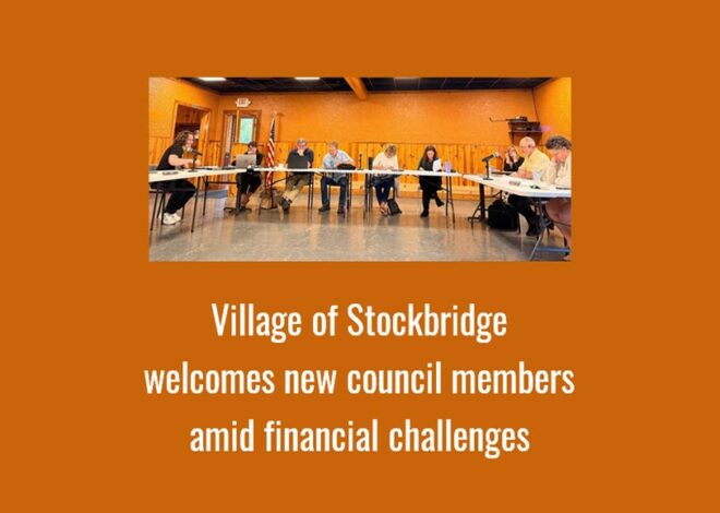 Village of Stockbridge welcomes new council members amid financial challenges