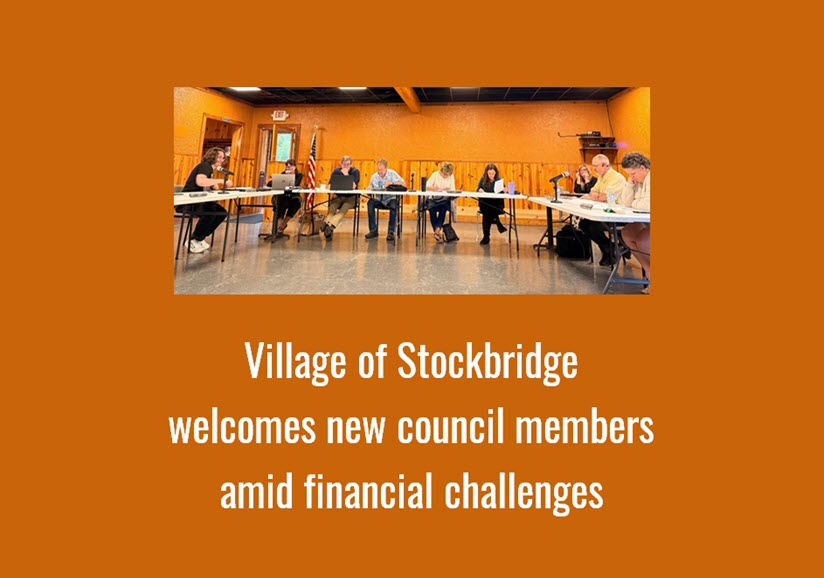 Village of Stockbridge welcomes new council members amid financial challenges