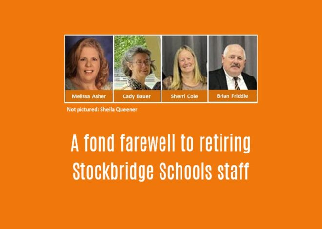 A fond farewell to retiring Stockbridge Schools staff