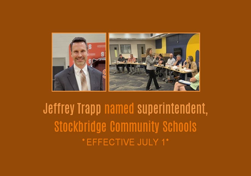 Jeffrey Trapp named superintendent of Stockbridge Community Schools effective July 1