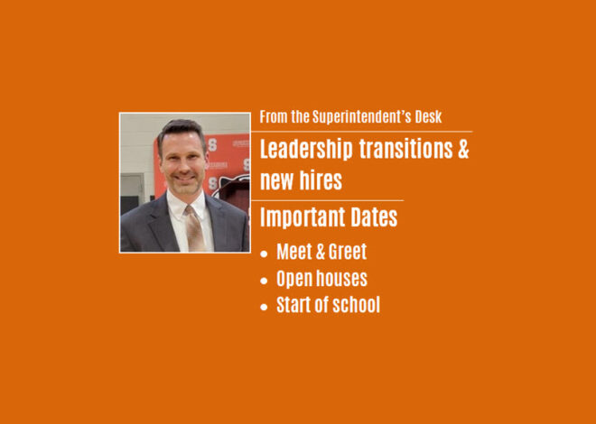 Superintendent’s Desk: Looking forward to an incredible school year at Stockbridge Community Schools