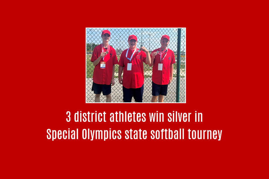 3 district athletes win silver in Special Olympics state softball tourney