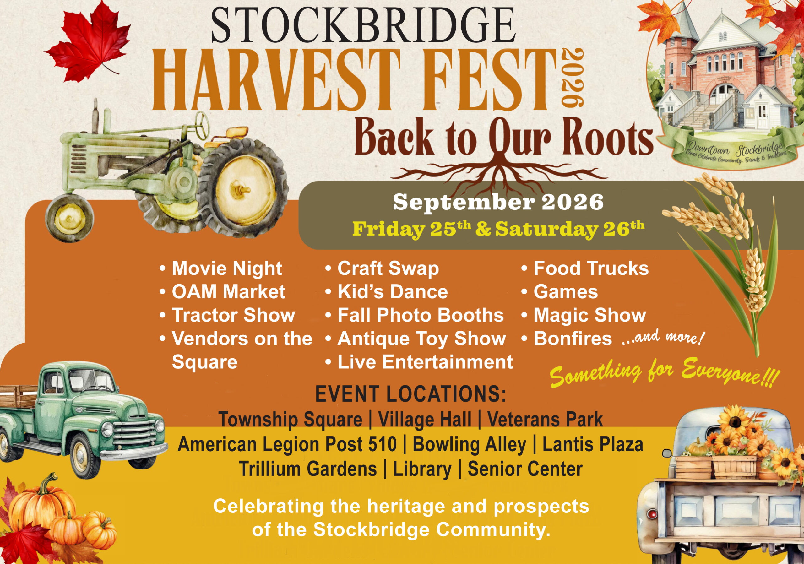 Stockbridge Harvest Fest: September 25 and 26