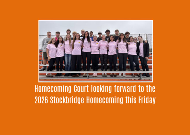 Homecoming Court looking forward to the 2026 Stockbridge Homecoming this Friday