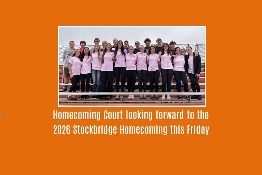 Homecoming Court looking forward to the 2026 Stockbridge Homecoming this Friday